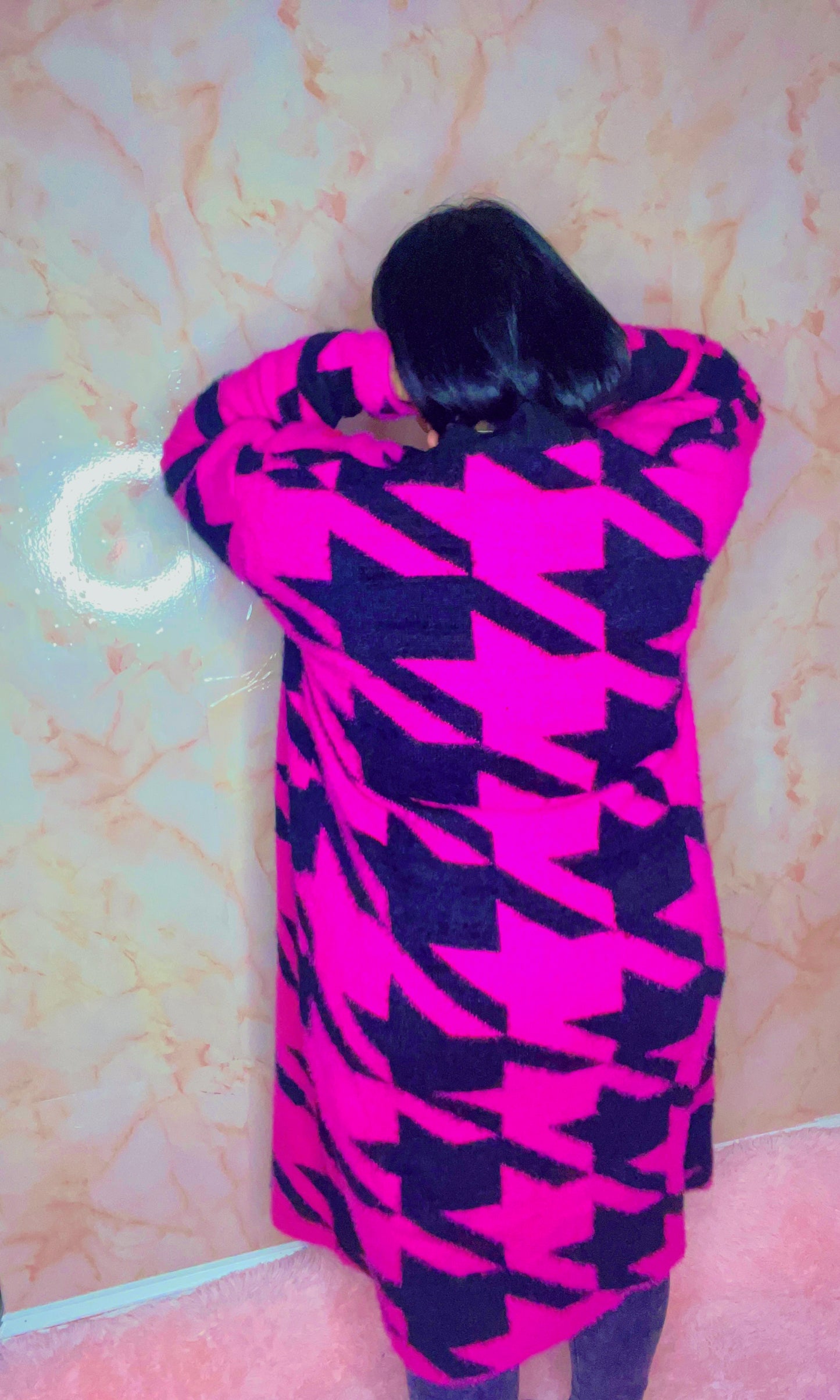 Fall For you Pink in Cardigan