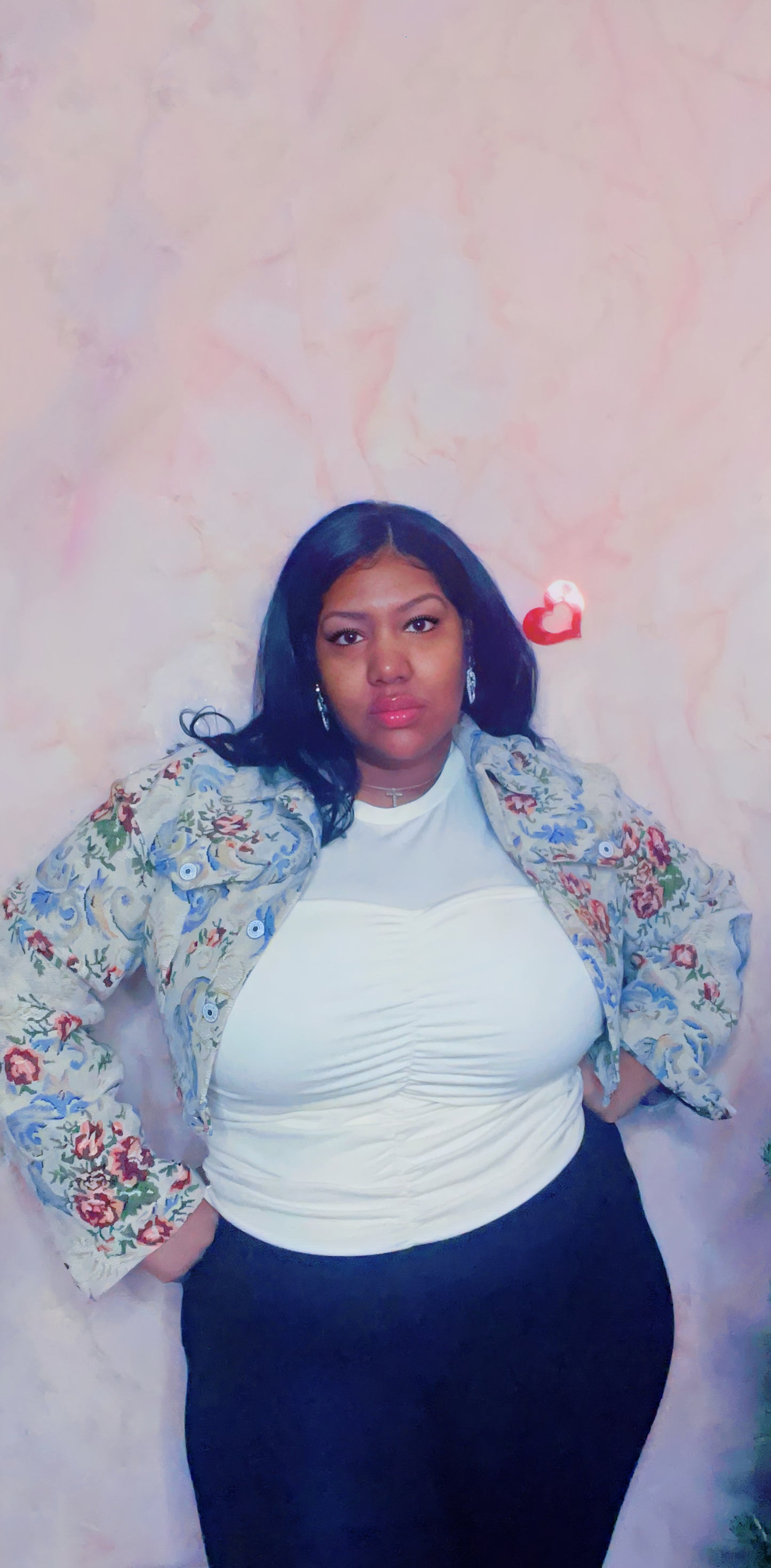 Floral Cropped jacket