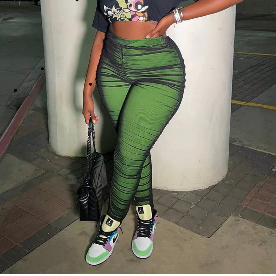New Emerald Mesh Pants