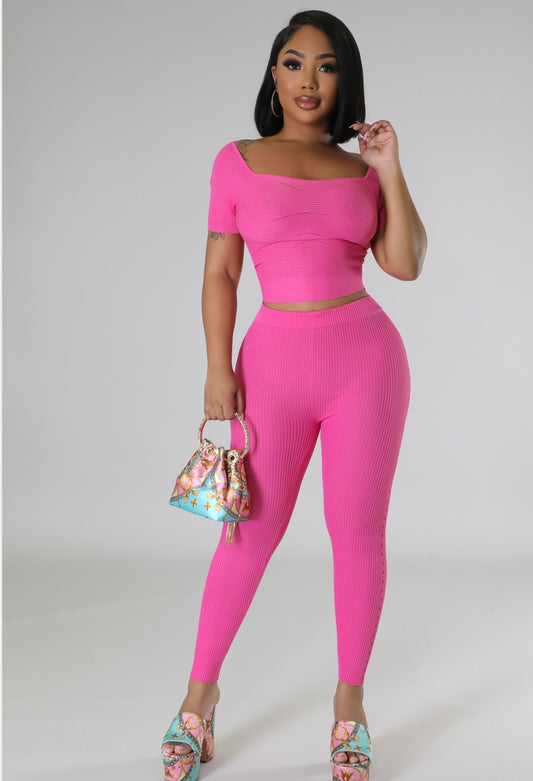 Pink me Pant Set