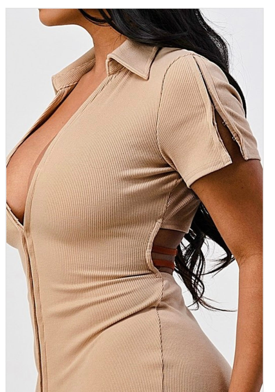 Brown Bombshell Dress